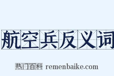 航空兵反义词是什么意思的图片